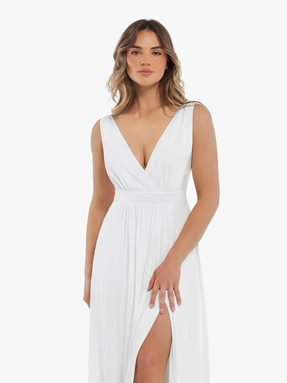 AVA – Deep V Goddess Maxi Dress