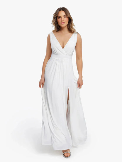 AVA – Deep V Goddess Maxi Dress