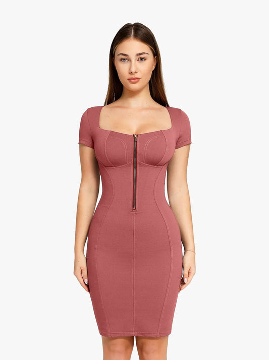 DARENA – Shaping Denim Midi Dress