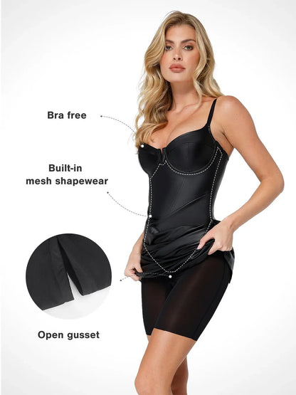 VESTA – Faux Corset Dress