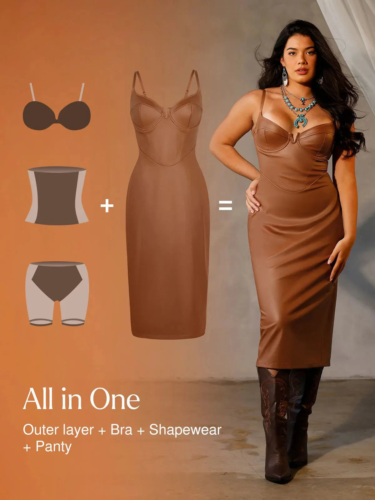 VESTA – Faux Corset Dress