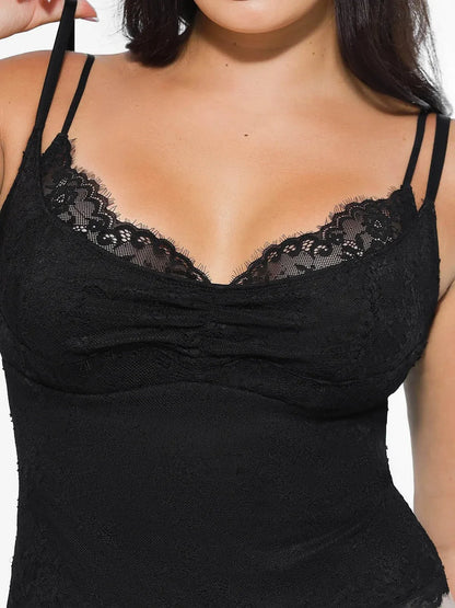 Shapewear Lace Contouring Camisole - LivingCurves Skin / XS