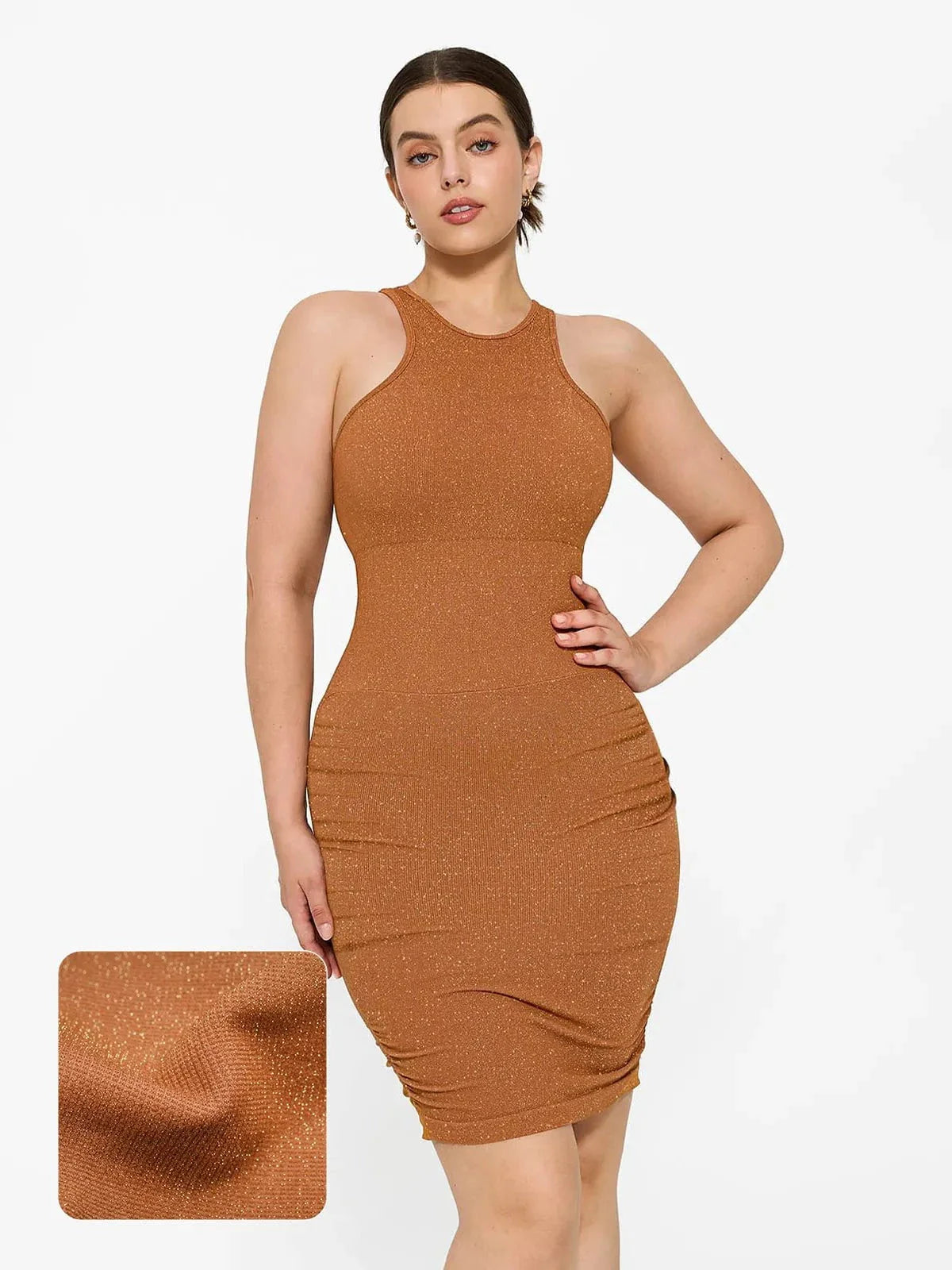 ASTRIA – Metallic Seamless Dress