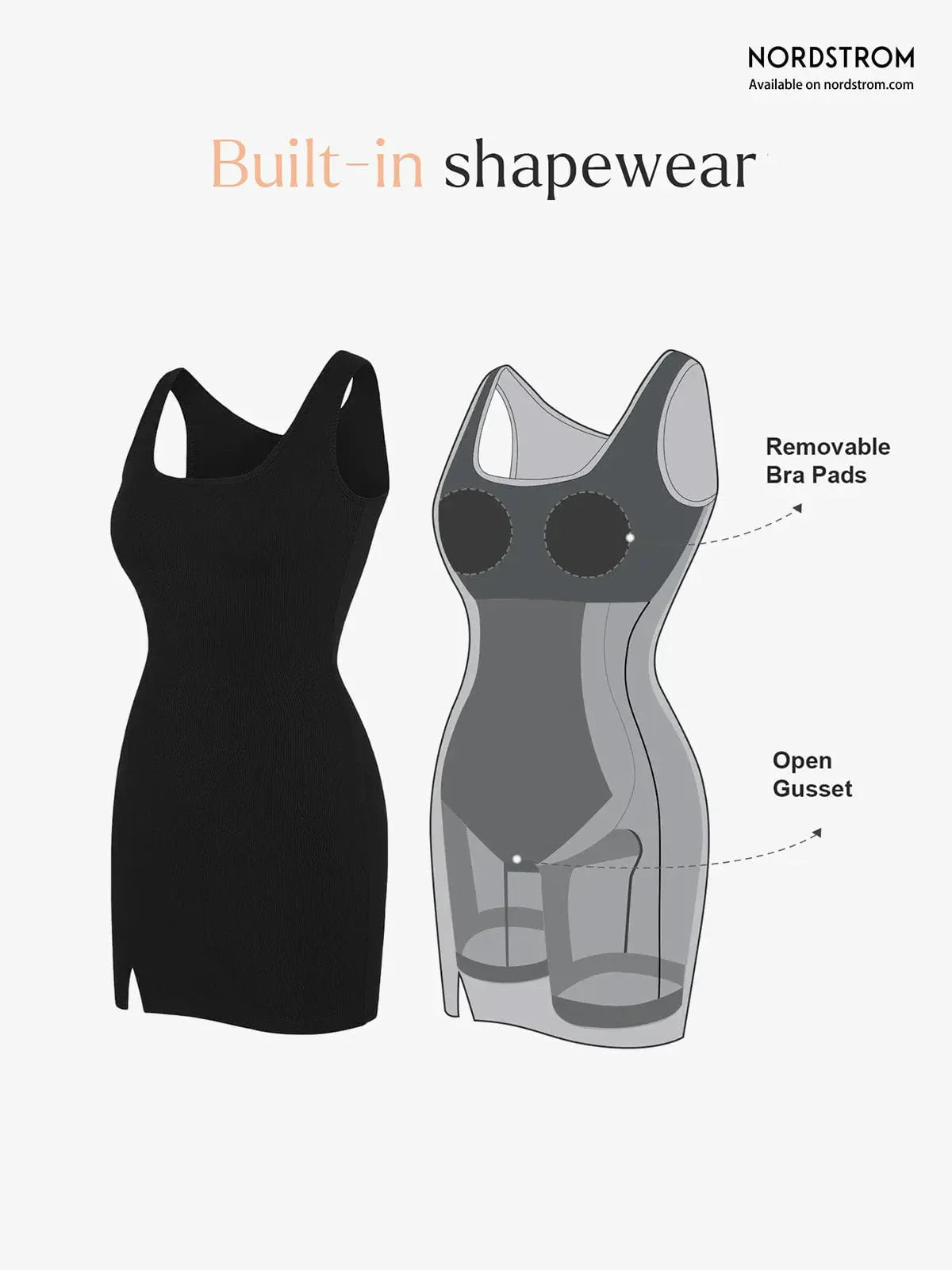 NOA – Sculpting Mini Tank Dress