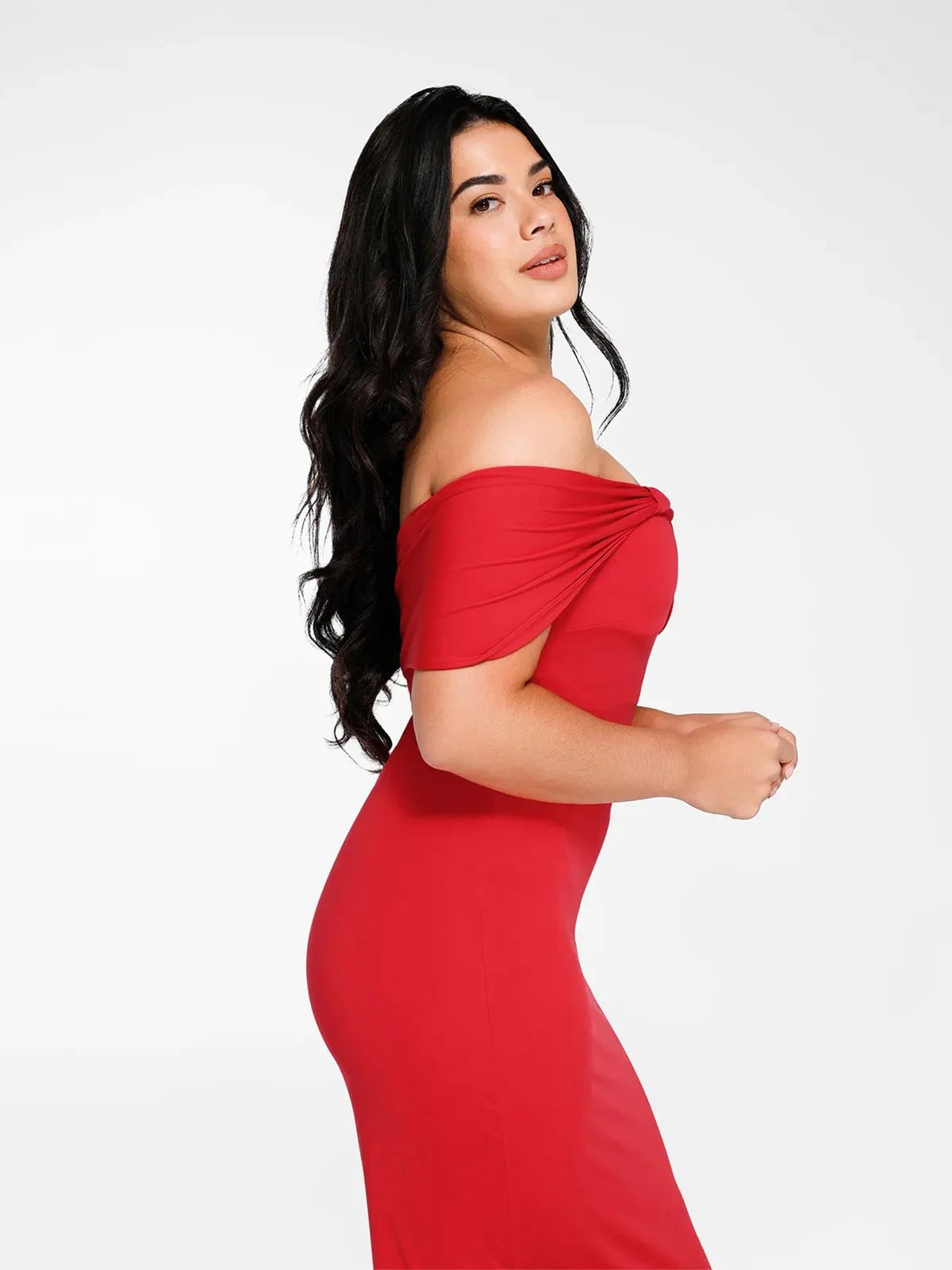 LUA – Off-Shoulder Slim Maxi Dress