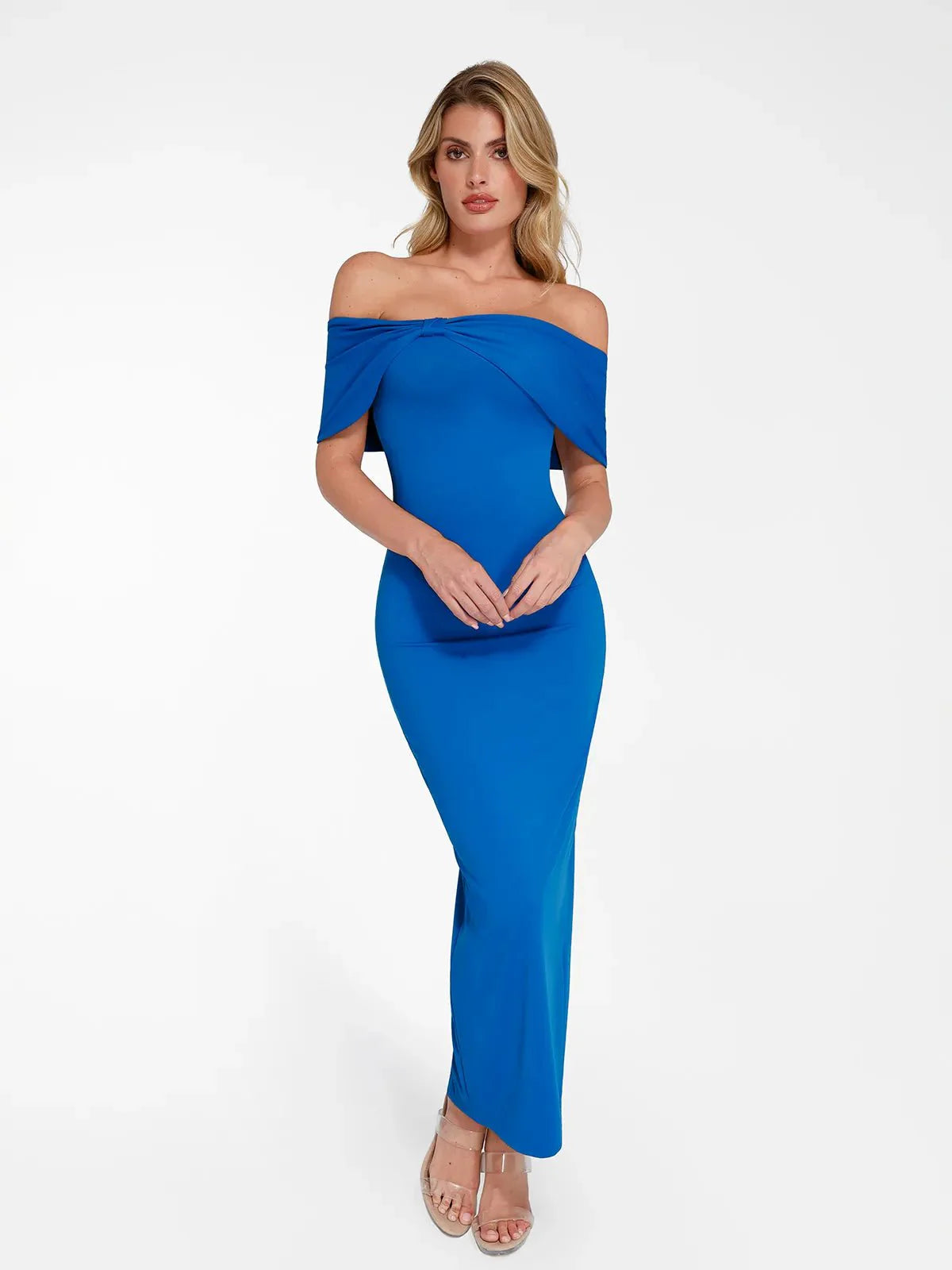 LUA – Off-Shoulder Slim Maxi Dress