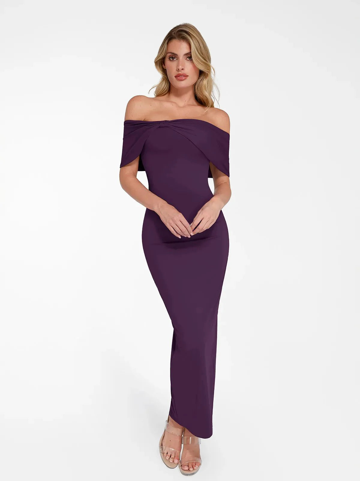 LUA – Off-Shoulder Slim Maxi Dress