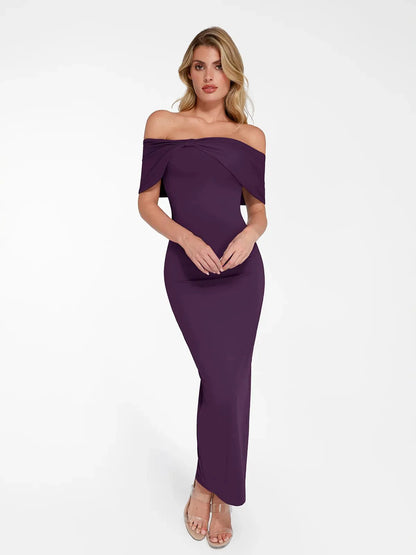 LUA – Off-Shoulder Slim Maxi Dress