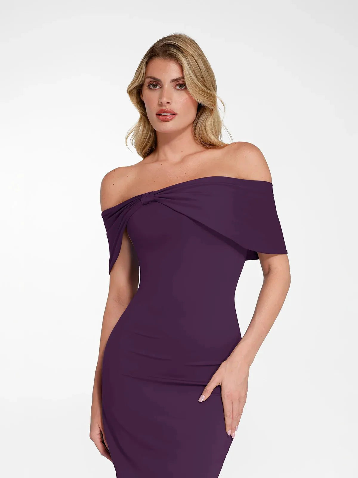 LUA – Off-Shoulder Slim Maxi Dress