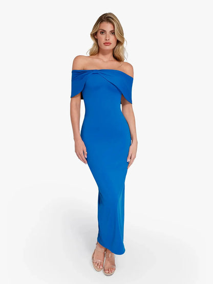 LUA – Off-Shoulder Slim Maxi Dress
