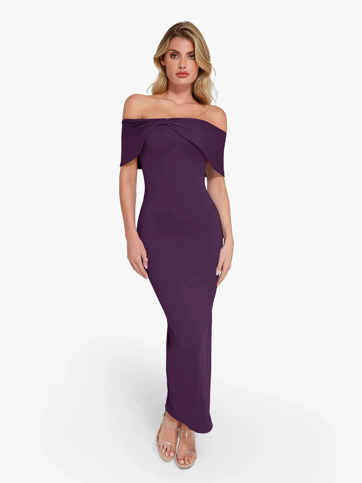 LUA – Off-Shoulder Slim Maxi Dress