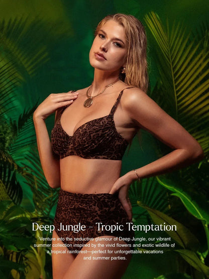 JUNGLESCULPT – High-Waisted Shaping Bikini Bottom