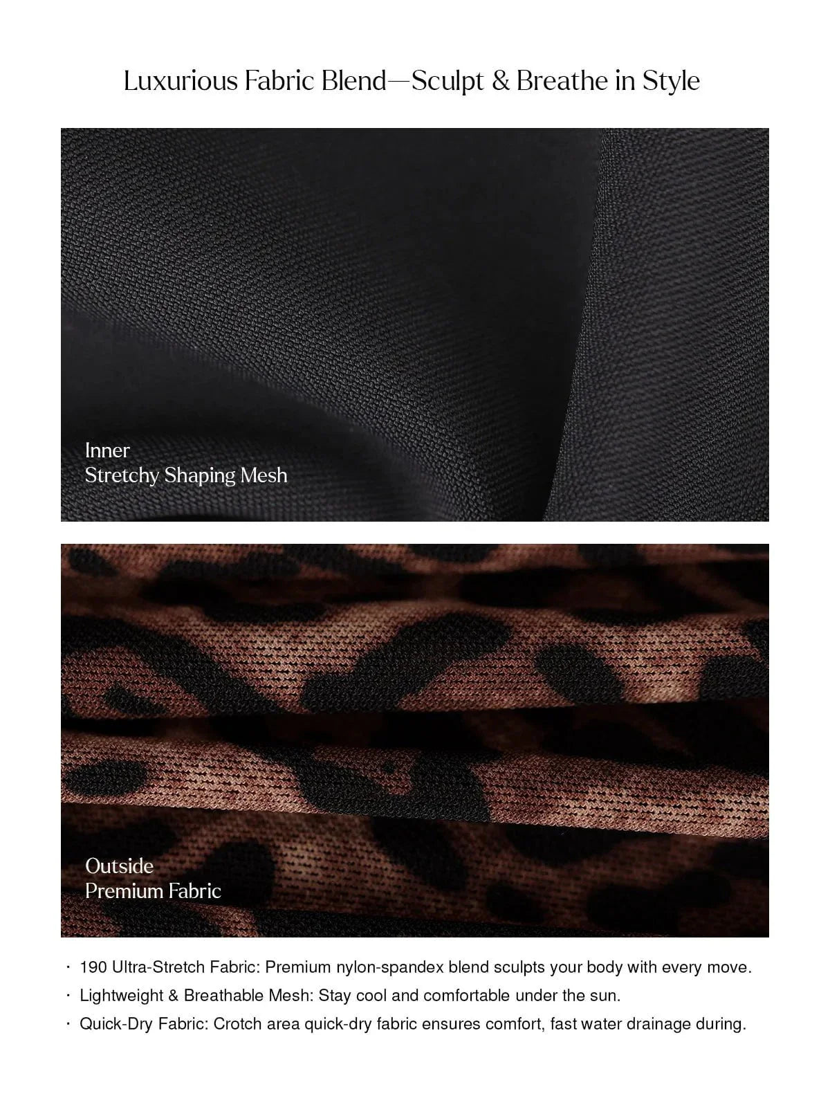 JUNGLESCULPT – High-Waisted Shaping Bikini Bottom