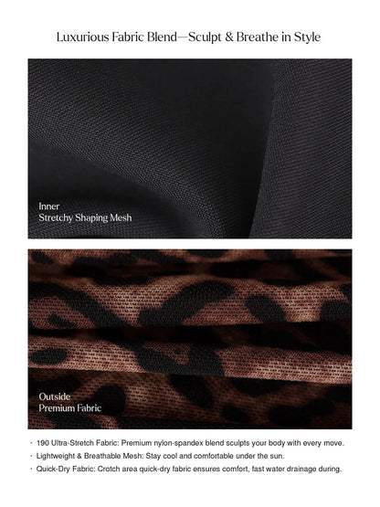 JUNGLESCULPT – High-Waisted Shaping Bikini Bottom