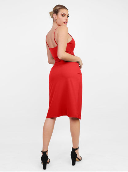 YARA – Shaping Wrap Midi Dress