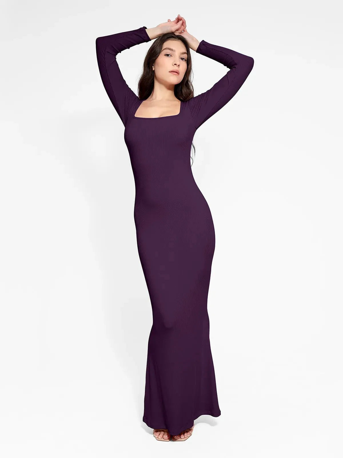 NOVA – Shapewear Maxi Dress met Lange Mouw