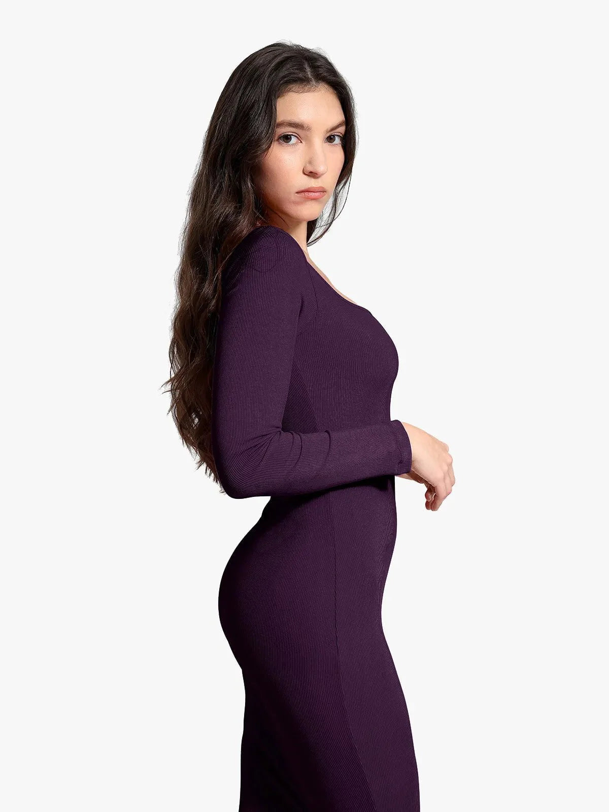 NOVA – Shapewear Maxi Dress met Lange Mouw