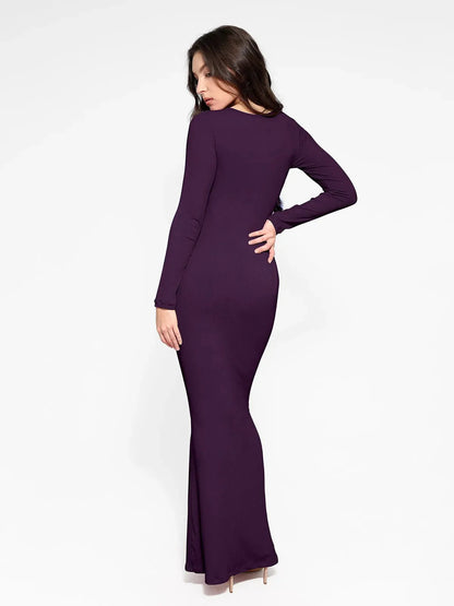 NOVA – Shapewear Maxi Dress met Lange Mouw