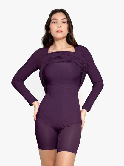 NOVA – Shapewear Maxi Dress met Lange Mouw