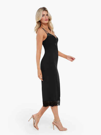 ELORIA – Shaping Lace Midi Dress