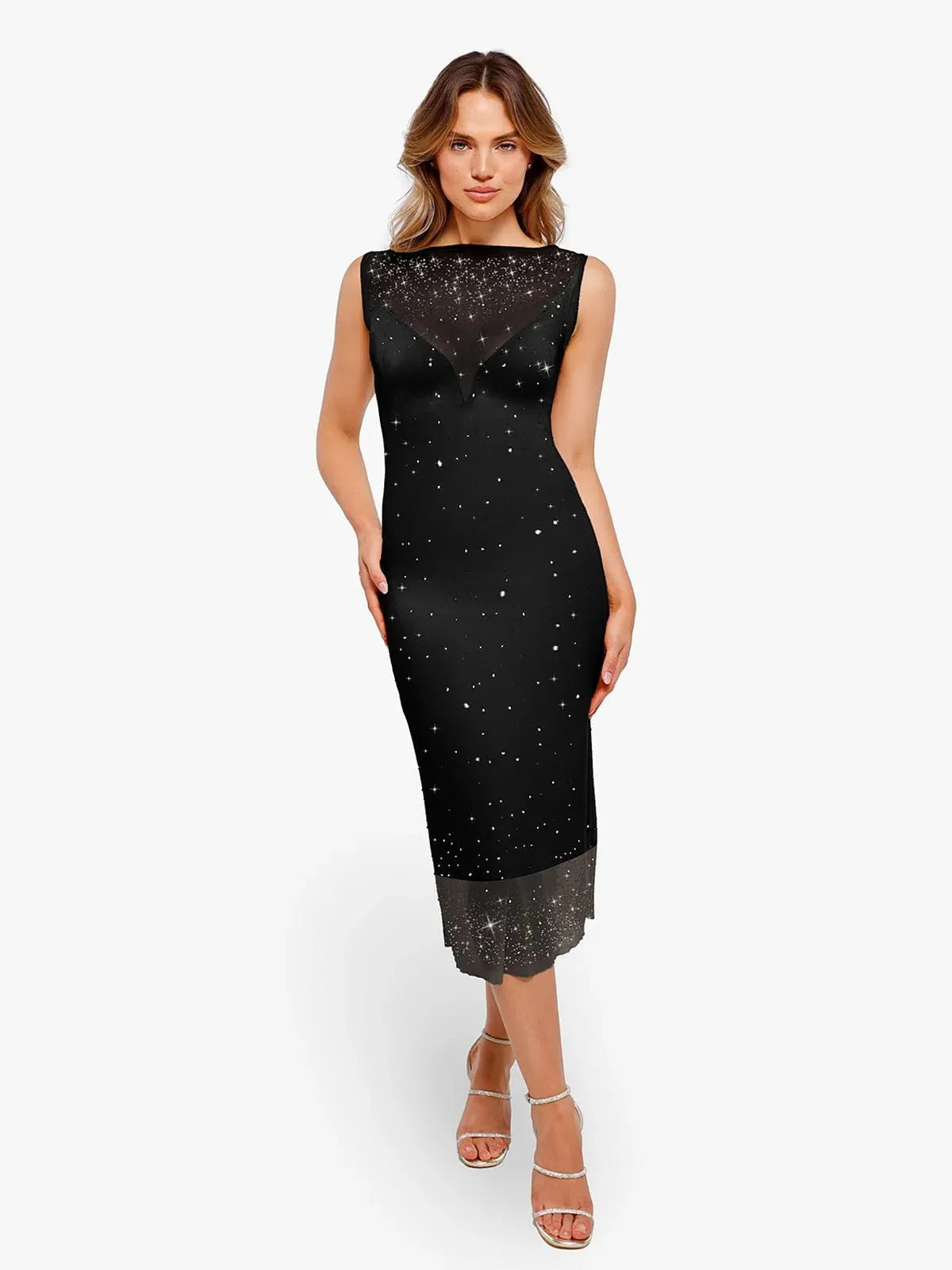 CYRA – Crystal Mesh Shaping Dress