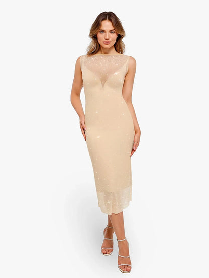 CYRA – Crystal Mesh Shaping Dress