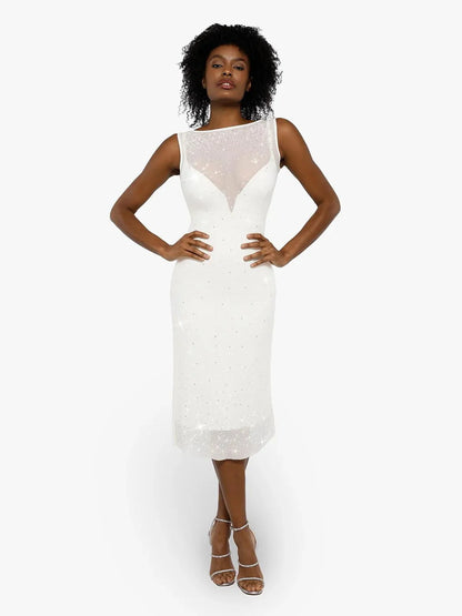 CYRA – Crystal Mesh Shaping Dress