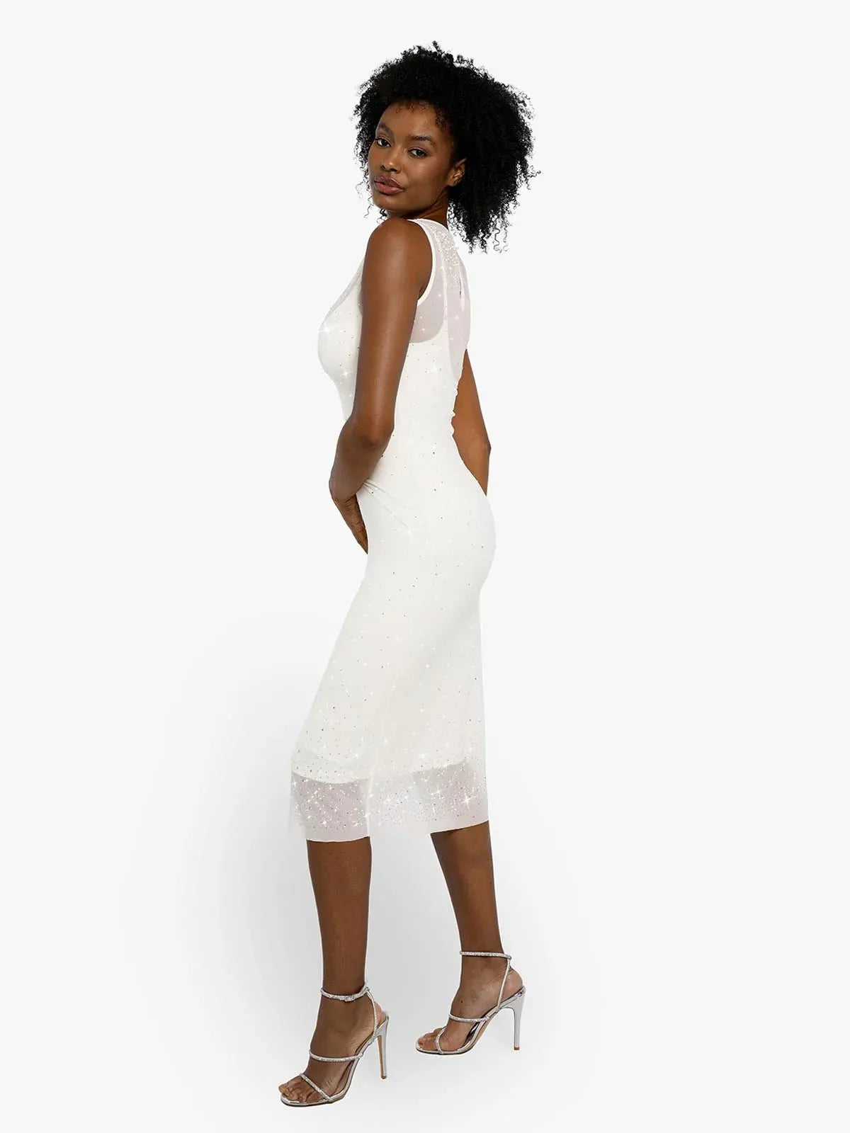 CYRA – Crystal Mesh Shaping Dress