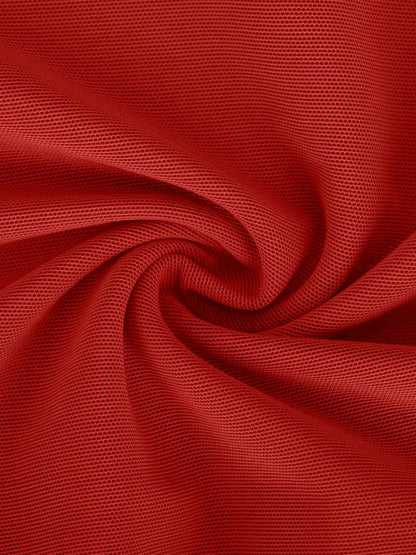 LAYLA – Mesh Bodysuit met Lange Mouwen - LivingCurves Sexy Tops Body Shaper Winter Rood / S