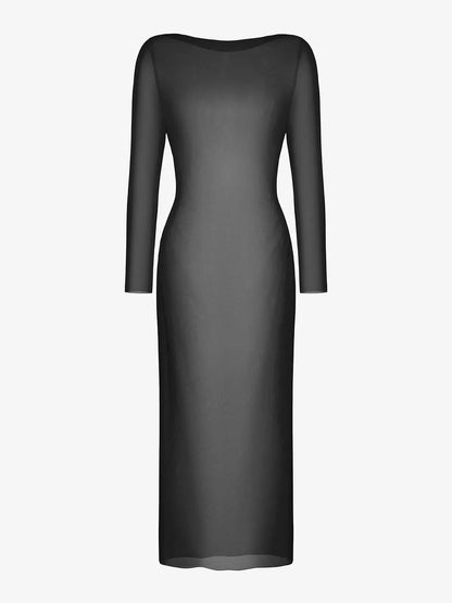 LYSERA – Sheer Mesh Maxi Cover-Up