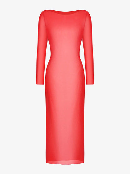 LYSERA – Sheer Mesh Maxi Cover-Up