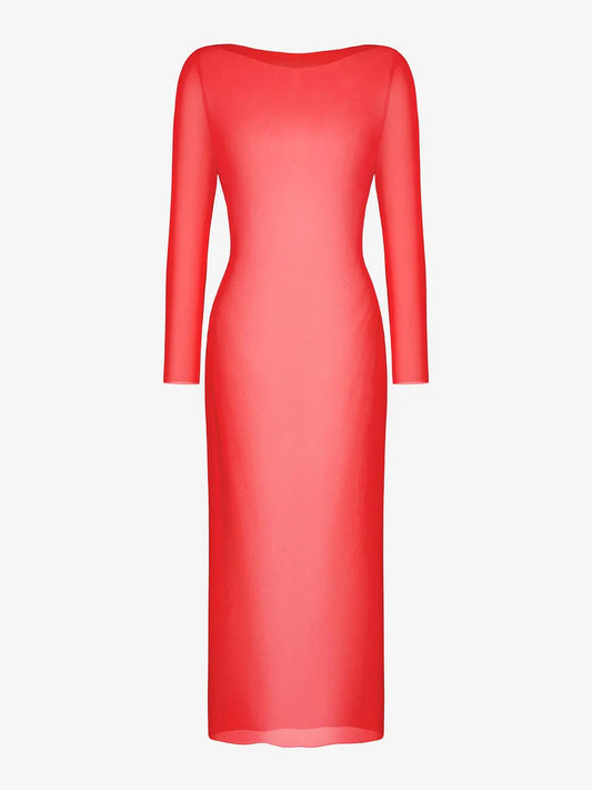 LYSERA – Sheer Mesh Maxi Cover-Up