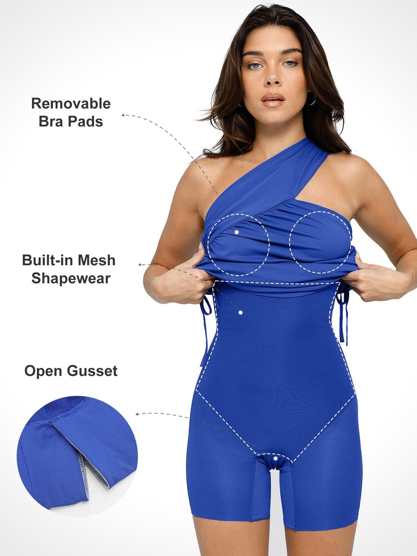 ISLA – Bluetag Cooling One-Shoulder Dress