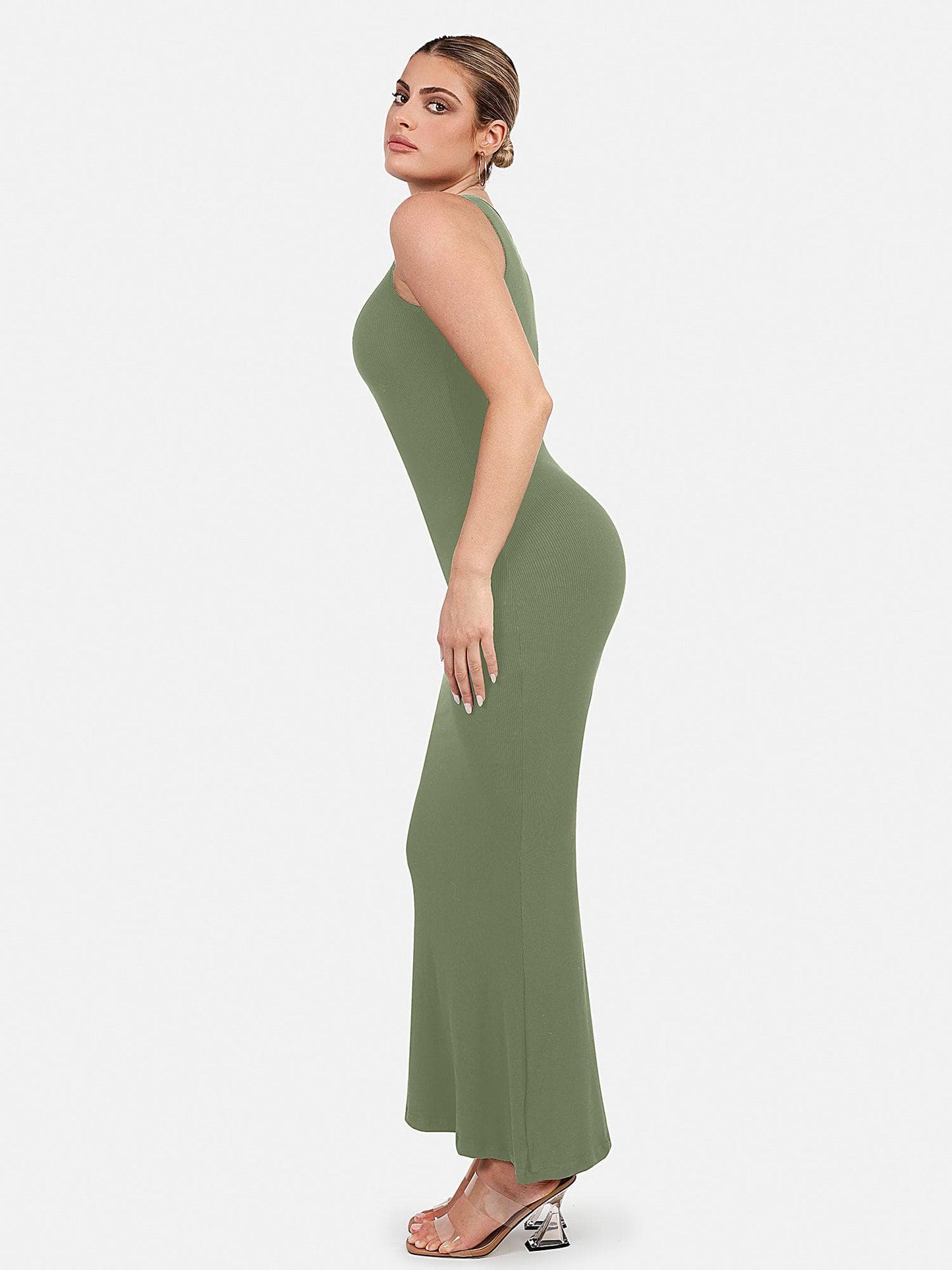 MELORA – Shaping Crew Neck Maxi Dress