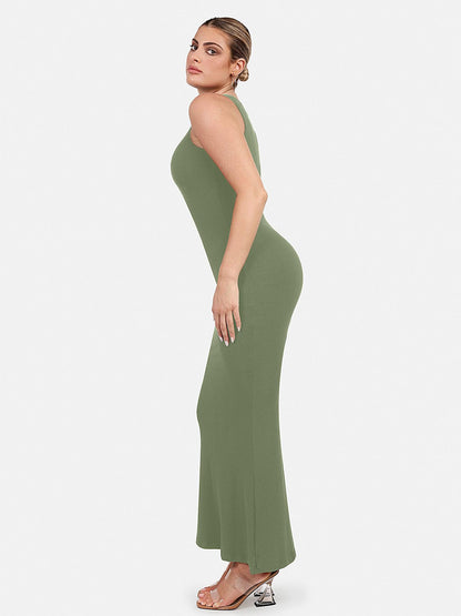 MELORA – Shaping Crew Neck Maxi Dress