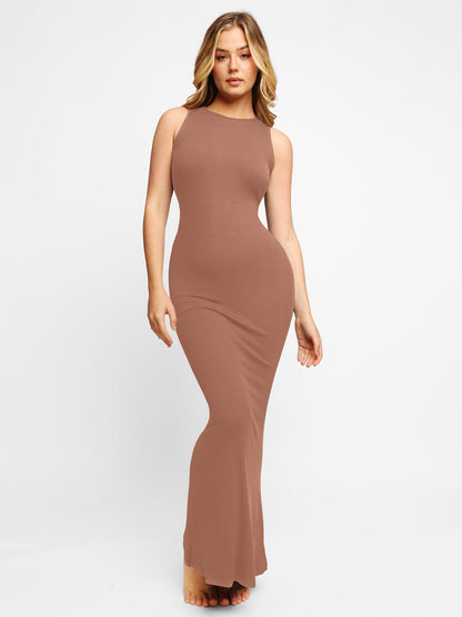 MELORA – Shaping Crew Neck Maxi Dress