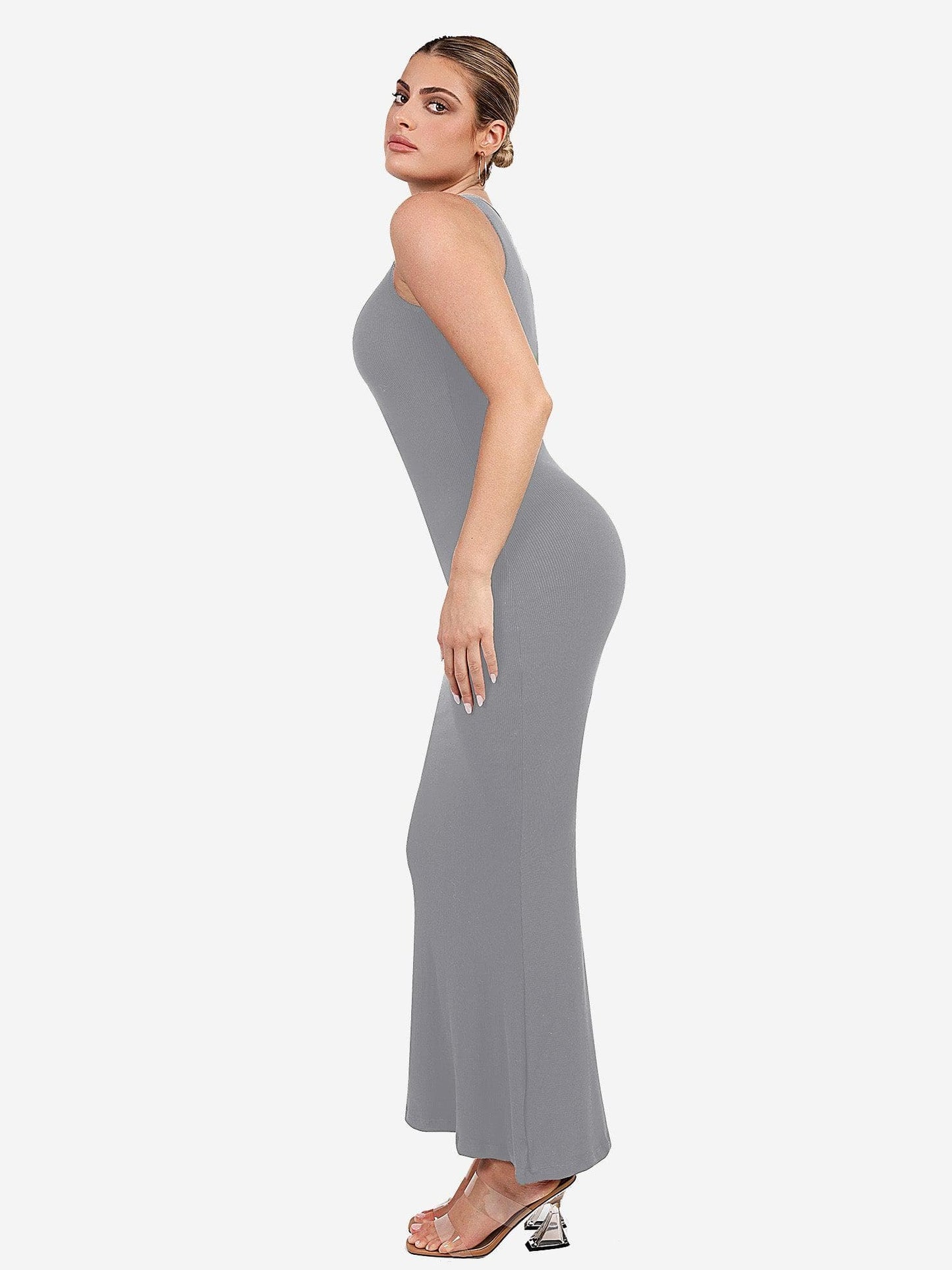 MELORA – Shaping Crew Neck Maxi Dress