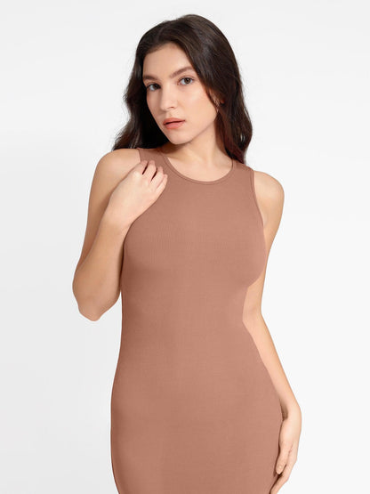 MELORA – Shaping Crew Neck Maxi Dress