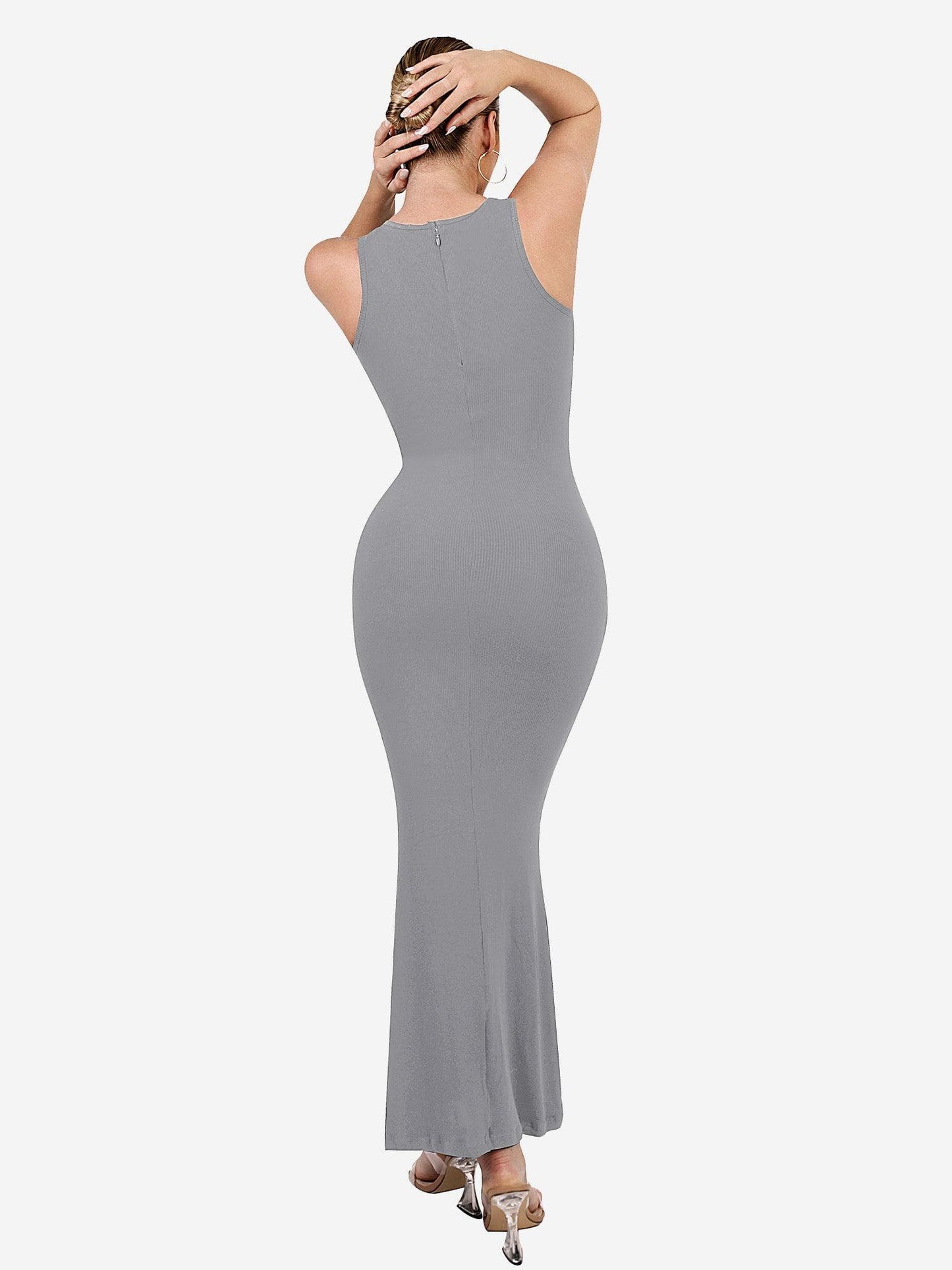 MELORA – Shaping Crew Neck Maxi Dress