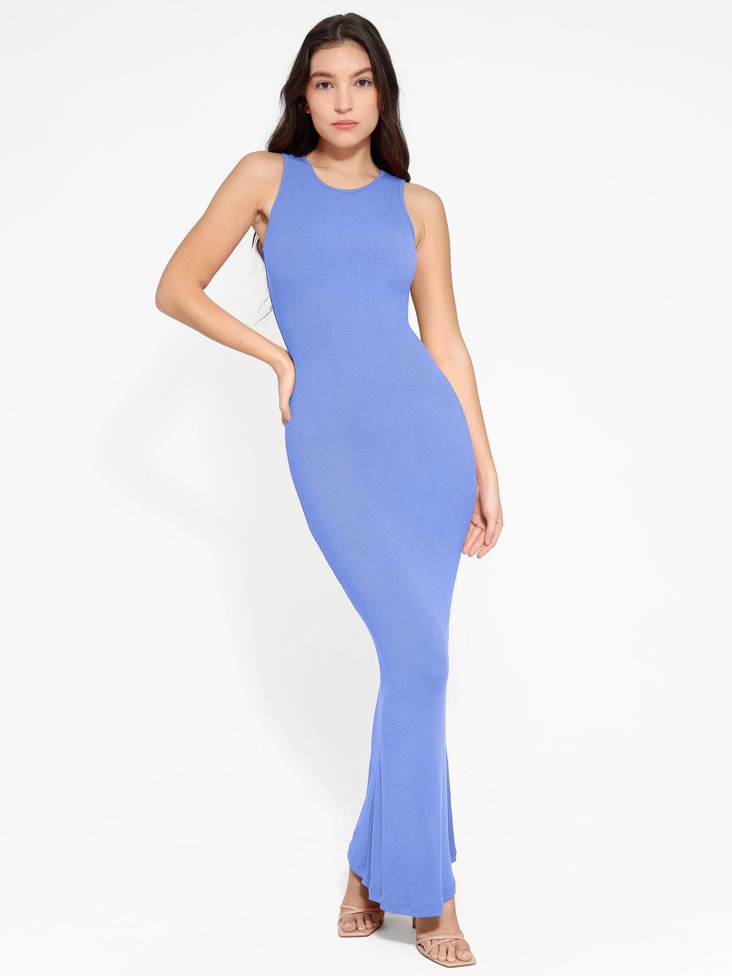 MELORA – Shaping Crew Neck Maxi Dress