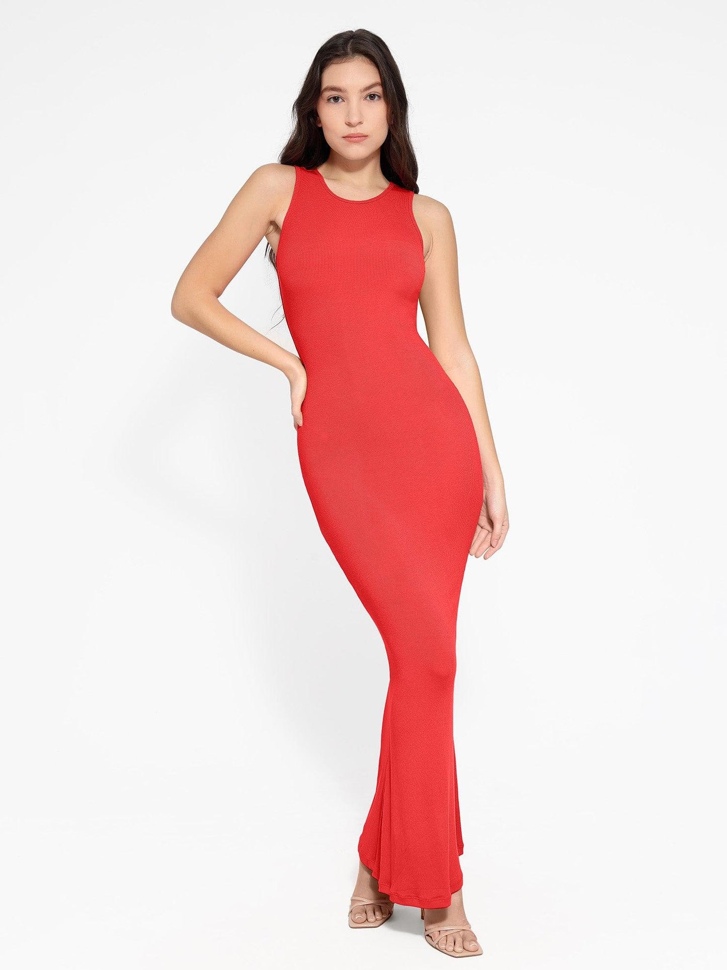 MELORA – Shaping Crew Neck Maxi Dress