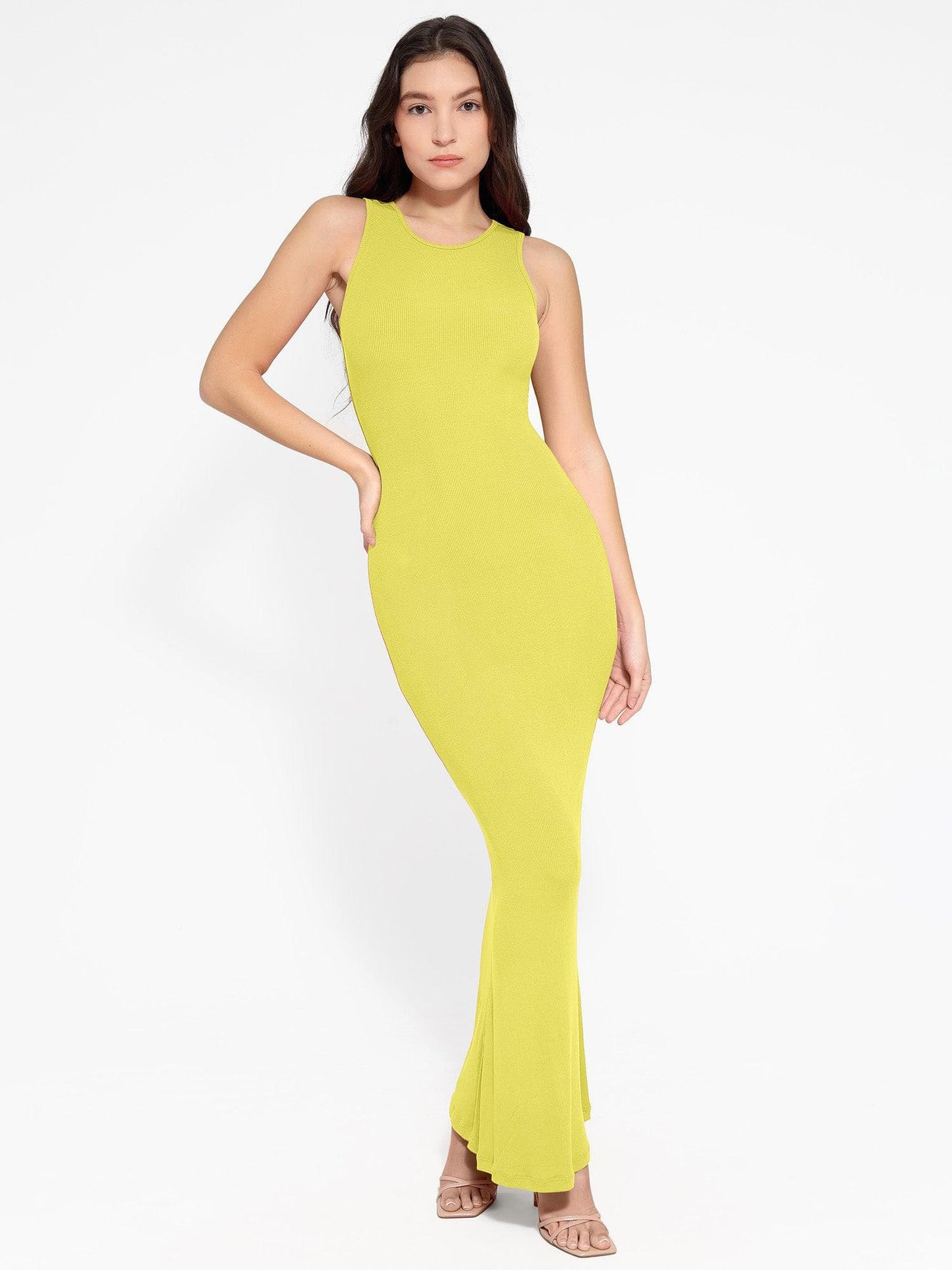 MELORA – Shaping Crew Neck Maxi Dress
