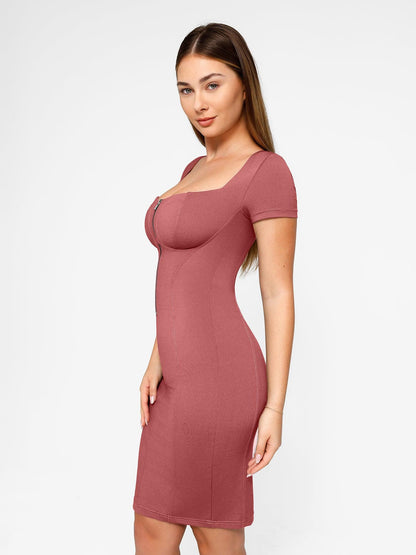 DARENA – Shaping Denim Midi Dress
