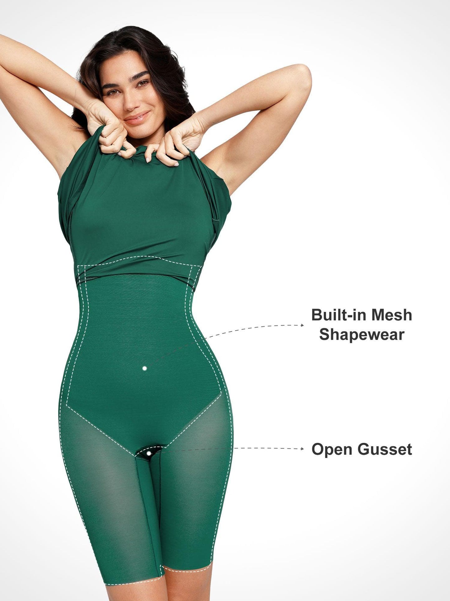 SERINA – Shaping Backless Halter Dress