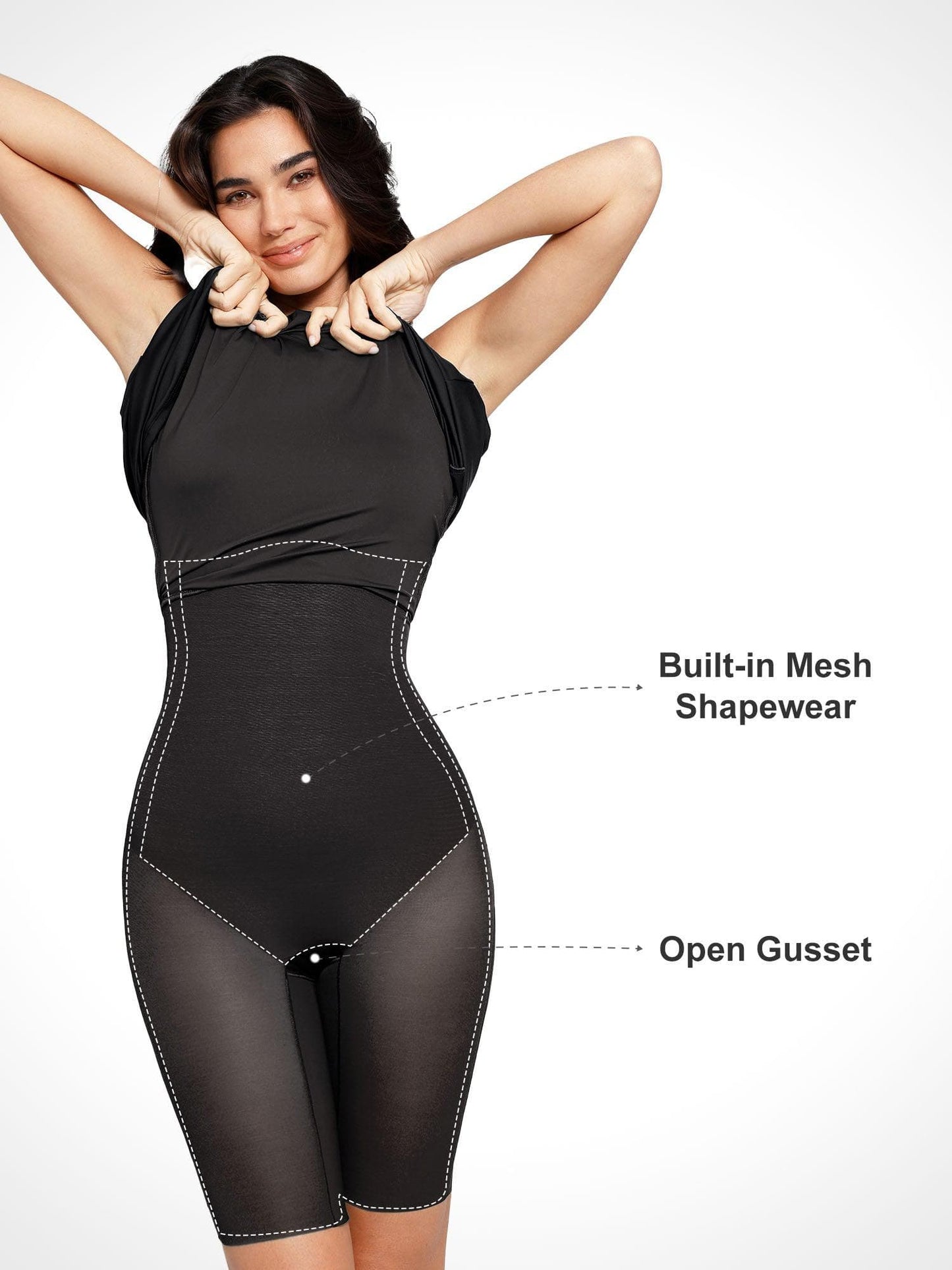 SERINA – Shaping Backless Halter Dress