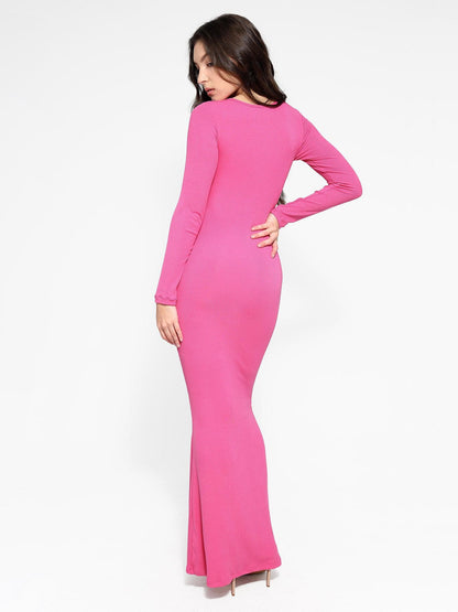 NOVA – Shapewear Maxi Dress met Lange Mouw
