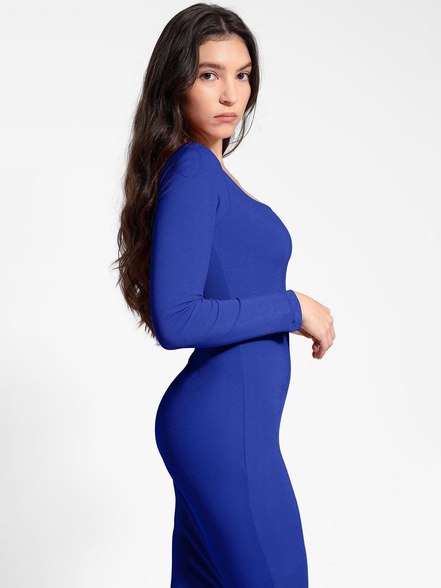 NOVA – Shapewear Maxi Dress met Lange Mouw