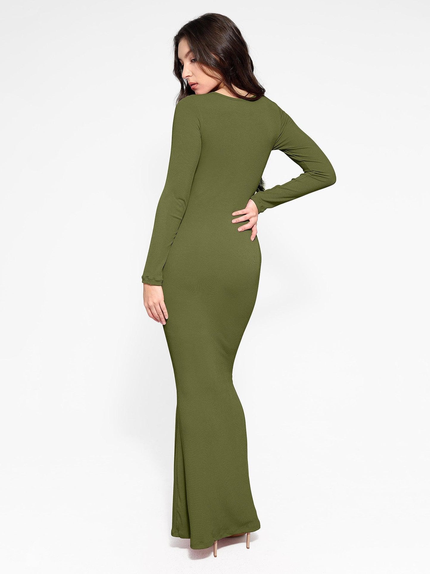 NOVA – Shapewear Maxi Dress met Lange Mouw