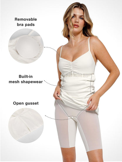 LYNE – Shapewear Maxi Jurk met Kant & Mermaid Pasvorm