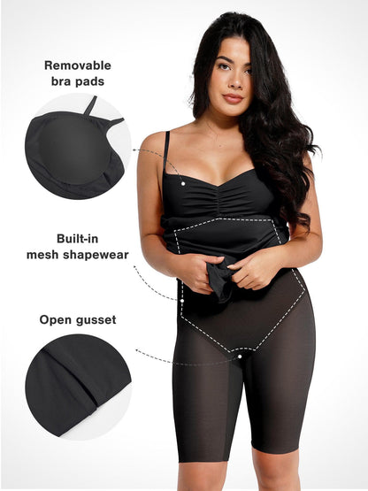 LYNE – Shapewear Maxi Jurk met Kant & Mermaid Pasvorm